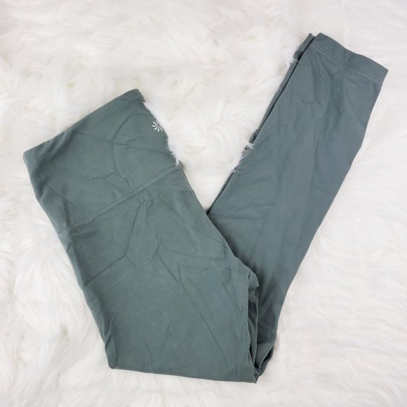 NWOT Athleta Green Elation 7/8 Leggings - Picture 6 of 6